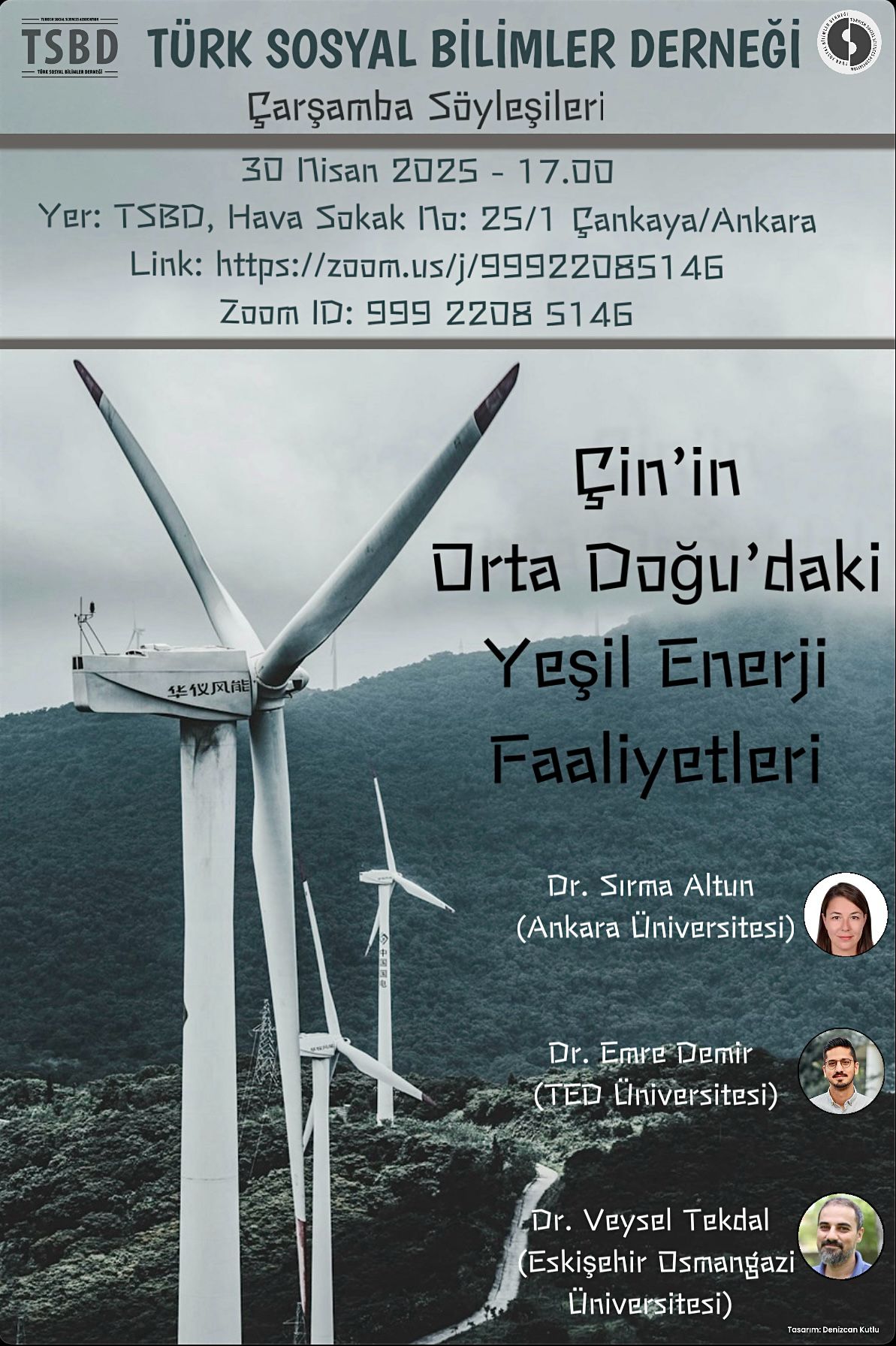 Çarşamba Söyleşileri – 30 Nisan 2025 – 17:00 – TSBD